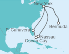 Itinerario del Crucero Estados Unidos (EE.UU.), Bahamas, Bermudas - MSC Cruceros