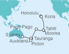 Itinerario del Crucero Desde Honolulu (Hawai) a Sydney (Australia) - Princess Cruises