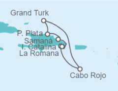 Itinerario del Crucero Reggae, salsa y merengue - Costa Cruceros