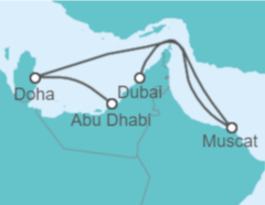 Itinerario del Crucero Qatar, Omán, Emiratos Árabes - Costa Cruceros
