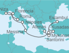 Itinerario del Crucero Grecia, Turquía, Italia, Francia - NCL Norwegian Cruise Line