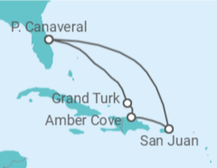 Itinerario del Crucero Caribe Oriental - Carnival Cruise Line