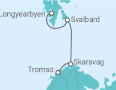 Itinerario del Crucero Svalbard  - Silversea