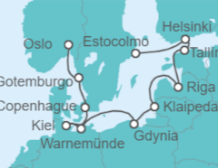 Itinerario del Crucero Desde Estocolmo (Suecia) a Oslo (Noruega) - NCL Norwegian Cruise Line