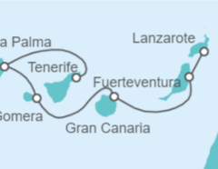 Itinerario del Crucero Crucero en el archipiélago de las Canarias - CroisiMer