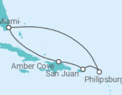Itinerario del Crucero Puerto Rico y St Maarten - Carnival Cruise Line