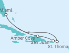 Itinerario del Crucero Islas Vírgenes y Puerto Rico - Carnival Cruise Line