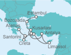 Itinerario del Crucero Desde Pireo (Atenas) a Estambul (Turquía) - Oceania Cruises