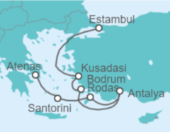 Itinerario del Crucero Grecia, Turquía - Oceania Cruises