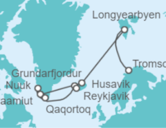 Itinerario del Crucero Groenlandia - Oceania Cruises