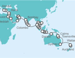Itinerario del Crucero Vuelta al mundo - Regent Seven Seas