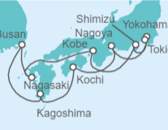 Itinerario del Crucero Japón y Corea Del Sur - NCL Norwegian Cruise Line