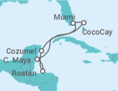 Itinerario del Crucero Caribe Occidental & Perfect Day - Royal Caribbean