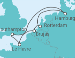 Itinerario del Crucero Reino Unido, Alemania, Holanda, Bélgica - MSC Cruceros