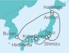 Itinerario del Crucero Lo mejor de Japón  - Celebrity Cruises