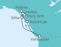 Itinerario del Crucero Alaska - Royal Caribbean