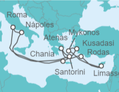 Itinerario del Crucero Grecia, Turquía, Chipre, Italia - Royal Caribbean