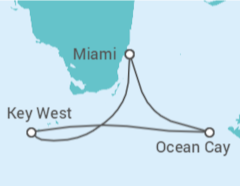 Itinerario del Crucero Mini Bahamas - MSC Cruceros