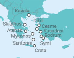 Itinerario del Crucero Grecia, Turquía - Seabourn