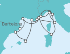 Itinerario del Crucero España, Francia, Mónaco, Italia - Seabourn