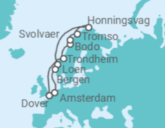Itinerario del Crucero Noruega - Seabourn