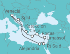 Itinerario del Crucero Grecia, Chipre, Egipto, Croacia - MSC Cruceros