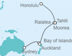 Itinerario del Crucero De Australia a Hawai - Celebrity Cruises