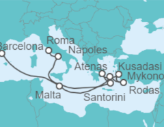 Itinerario del Crucero Islas Griegas, Italia, Turquía - Celebrity Cruises