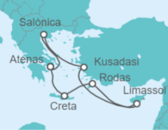 Itinerario del Crucero Islas Griegas, Turquía y Chipre  - Celebrity Cruises