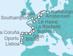 Itinerario del Crucero Desde Lisboa a Southampton (Londres) - NCL Norwegian Cruise Line