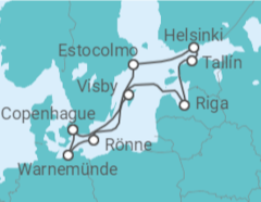 Itinerario del Crucero Alemania, Suecia, Letonia, Estonia, Finlandia TI - MSC Cruceros