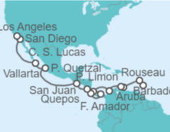 Itinerario del Crucero Caribe Sur y Pacífico Oriental - Explora Journeys