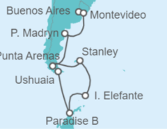 Itinerario del Crucero América del Sur: Argentina y Chile - NCL Norwegian Cruise Line
