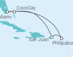 Itinerario del Crucero Puerto Rico, Saint Maarten - Royal Caribbean