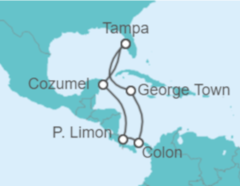 Itinerario del Crucero Islas Caimán, Panamá, Costa Rica, México - Royal Caribbean