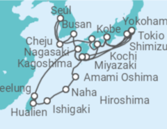 Itinerario del Crucero Japón, Taiwán, Corea Del Sur - Holland America Line
