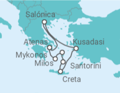 Itinerario del Crucero Egeo Idílico  - Celestyal Cruises