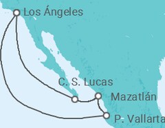 Itinerario del Crucero Riviera Mejicana - Princess Cruises