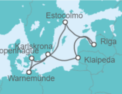 Itinerario del Crucero Lituania, Letonia, Suecia, Dinamarca - MSC Cruceros