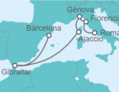 Itinerario del Crucero Mediterráneo Occidental - Princess Cruises