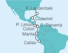 Itinerario del Crucero México, Costa Rica, Panamá, Perú - Silversea
