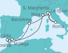 Itinerario del Crucero España, Gibraltar, Francia, Italia - Celebrity Cruises