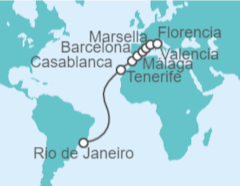 Itinerario del Crucero España, Marruecos, Francia - MSC Cruceros