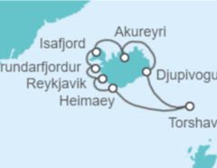 Itinerario del Crucero Expedición Círculo Dorado - Regent Seven Seas