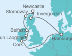 Itinerario del Crucero Irlanda, Reino Unido - MSC Cruceros