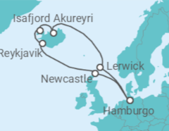 Itinerario del Crucero Reino Unido, Islandia - MSC Cruceros