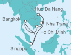 Itinerario del Crucero Tailandia, Vietnam - Royal Caribbean