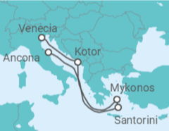 Itinerario del Crucero Montenegro, Grecia - MSC Cruceros