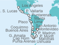 Itinerario del Crucero Desde Buenos Aires (Argentina) a Los Ángeles (EEUU) - Princess Cruises