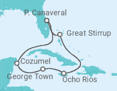 Itinerario del Crucero Jamaica, Islas Caimán, México - NCL Norwegian Cruise Line